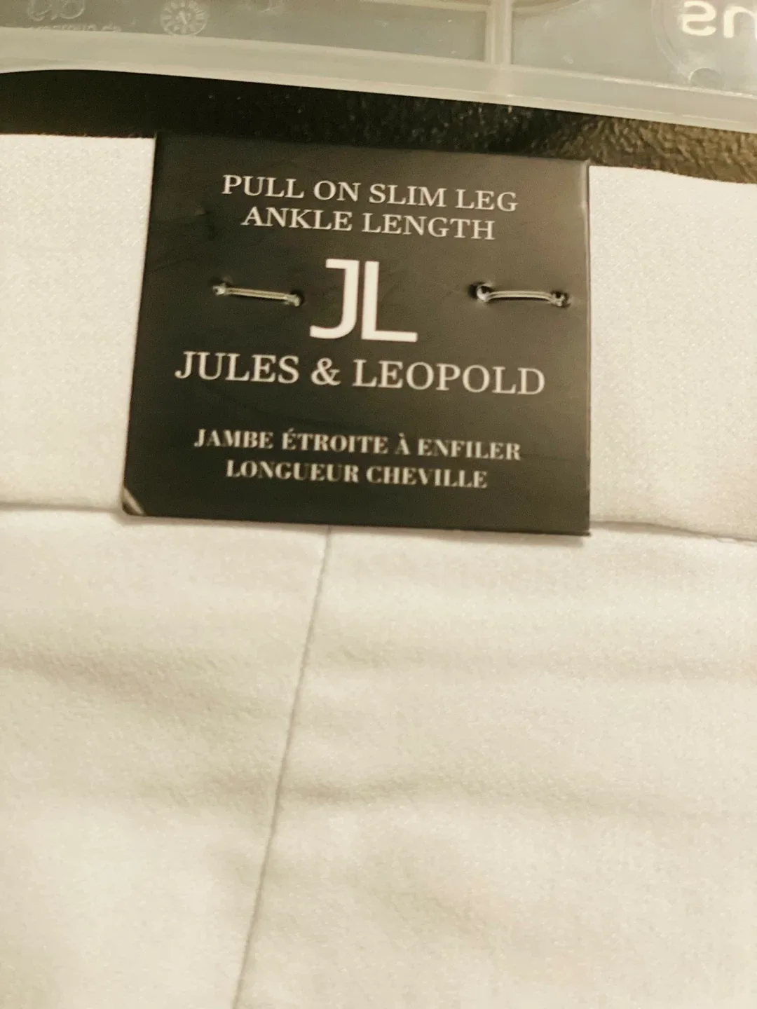 New Jules & Leopold White Slim Leg Ankle Pants - Size S/P image indicator(3)