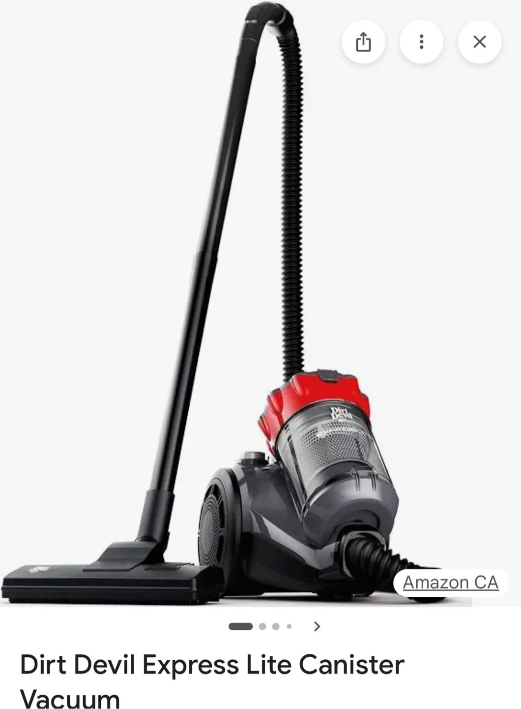 Dirt Devil Express Lite Canister Vacuum - Lightweight image indicator(5)