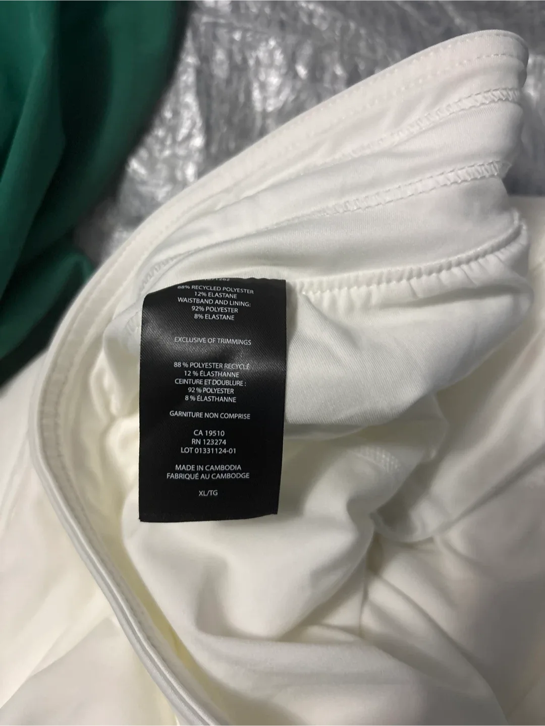 2 pairs New Lolë Skort XL/TG Green & White image indicator(4)