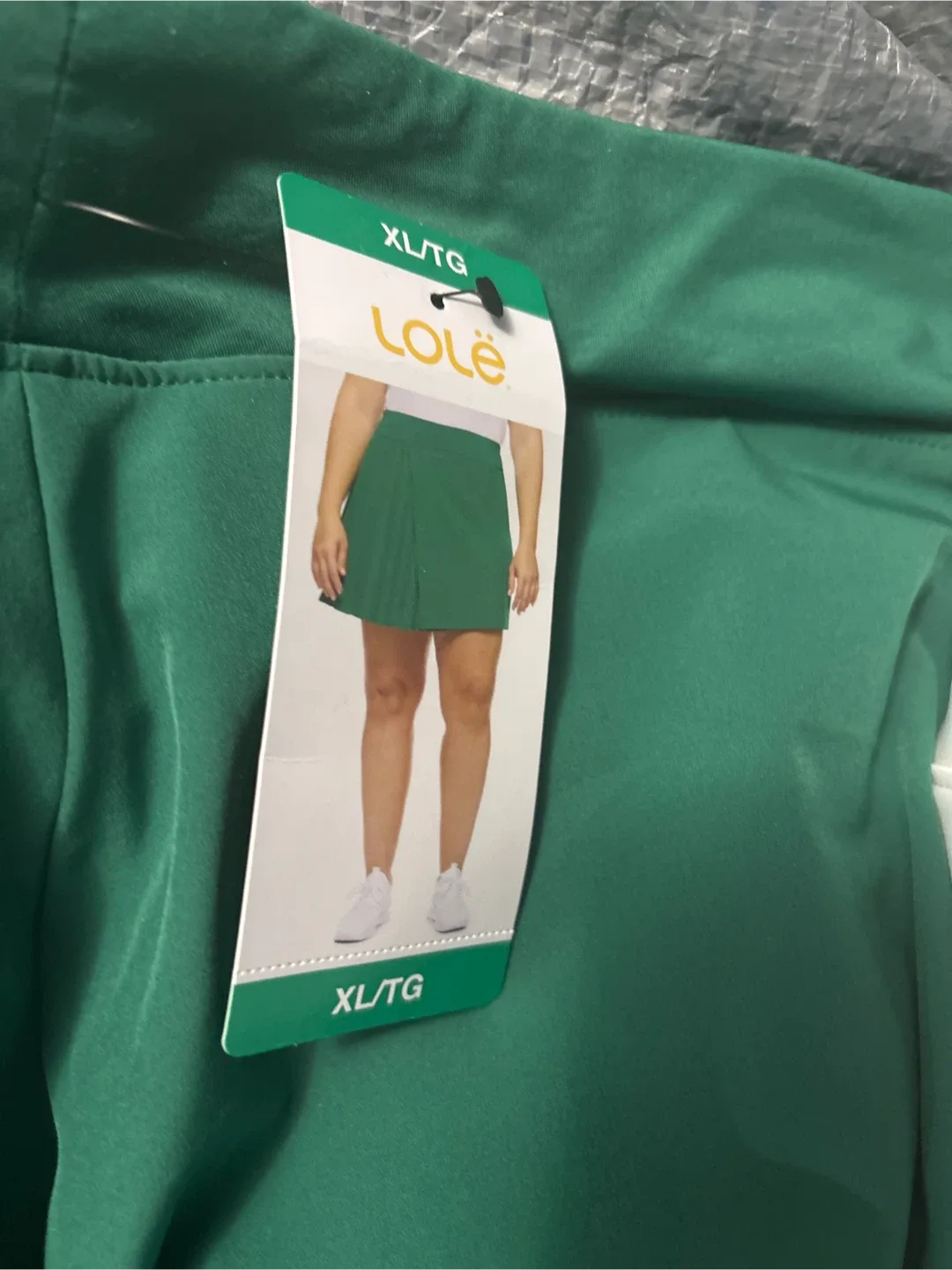 2 pairs New Lolë Skort XL/TG Green & White image indicator(2)