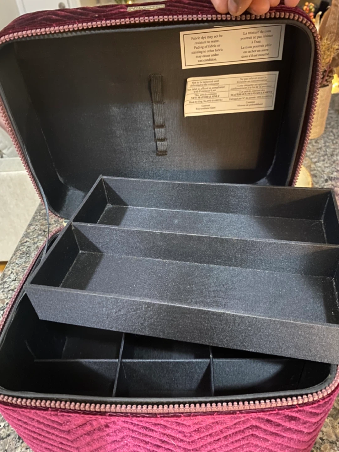 Quo Makeup Train Case - Burgundy - photo 3