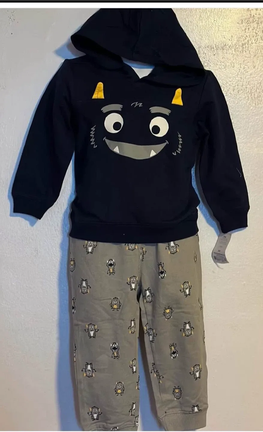 BOYS Monster Hoodie & Pants Set (SIZE:24 Months) thumbnail