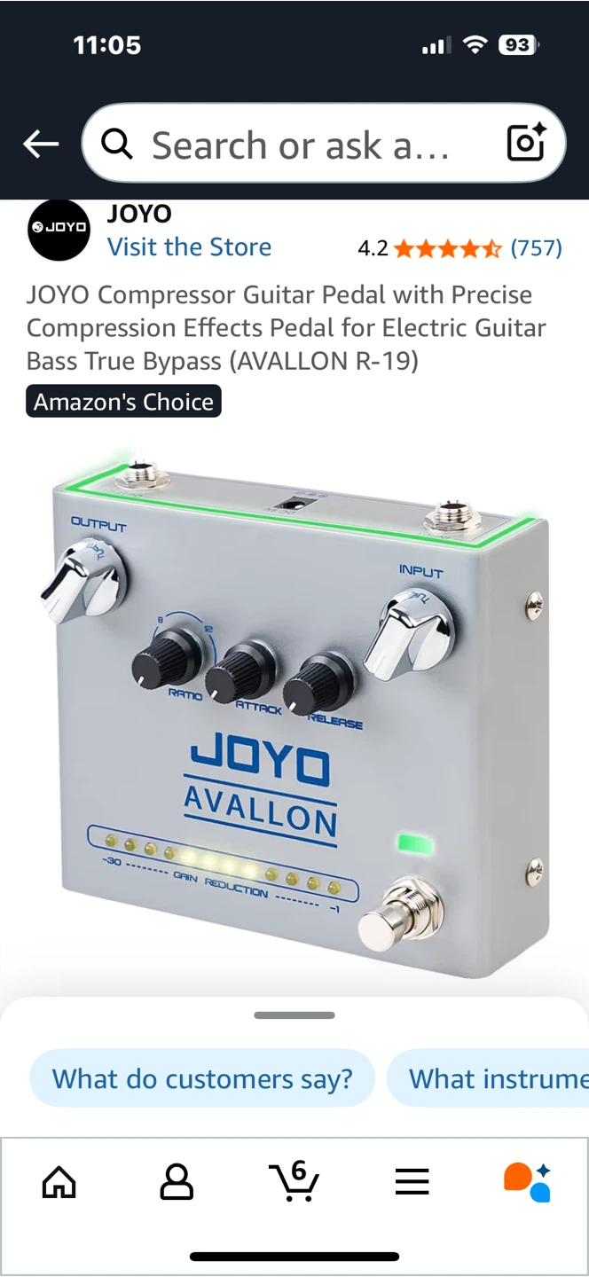 JOYO Avallon R-19 Guitar Compressor Pedal - photo 4