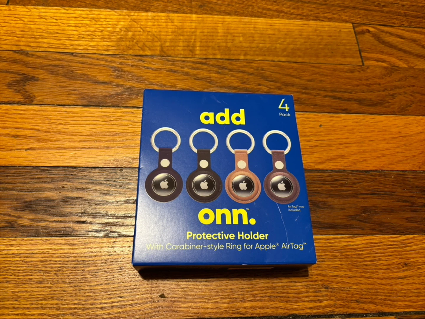 Onn. Protective Holder 4-Pack for Apple AirTag