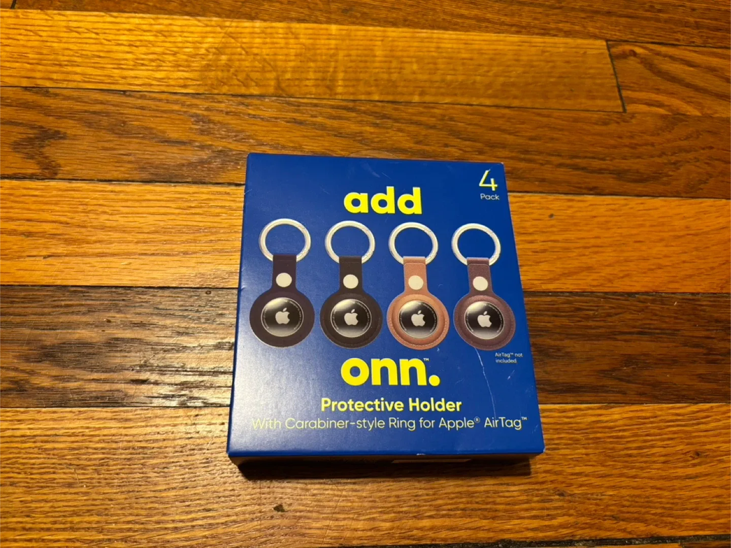 Onn. Protective Holder 4-Pack for Apple AirTag thumbnail