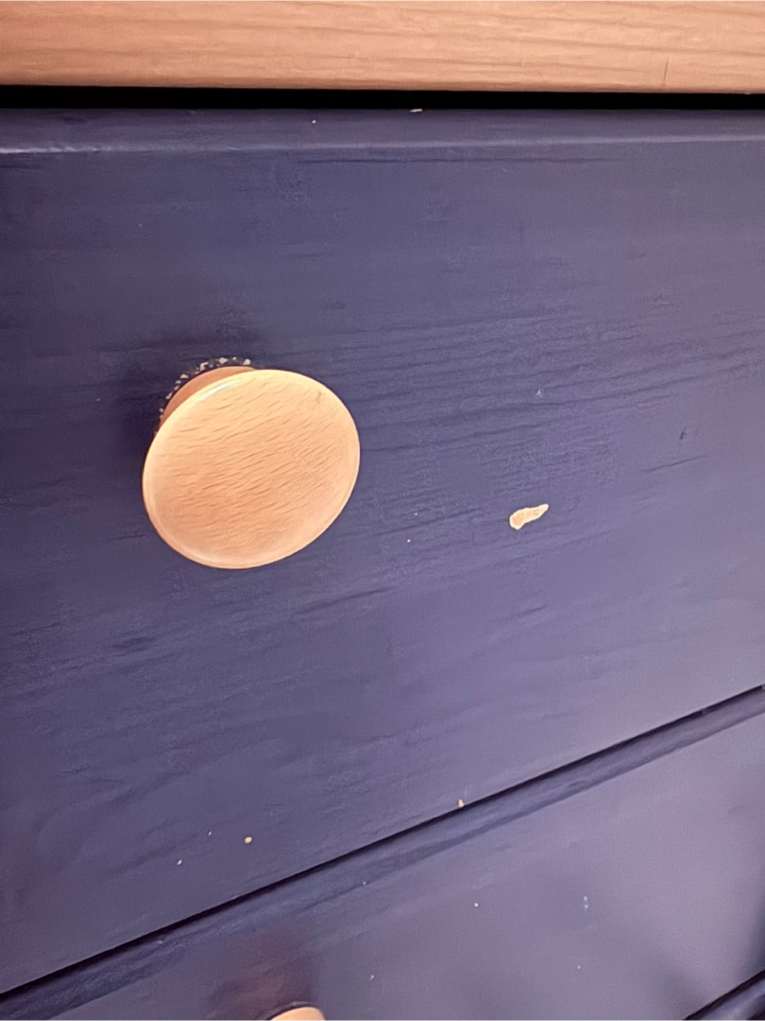 Blue Painted Nightstand - photo 2