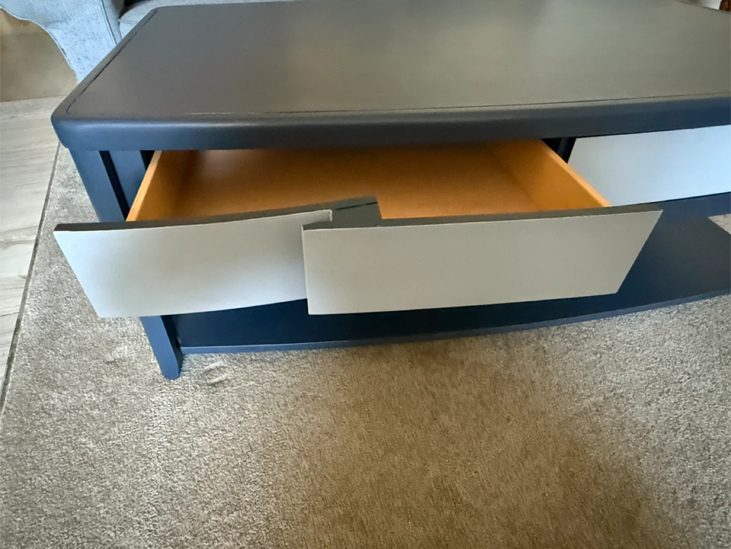 Cobalt Blue & Grey Coffee Table - photo 4