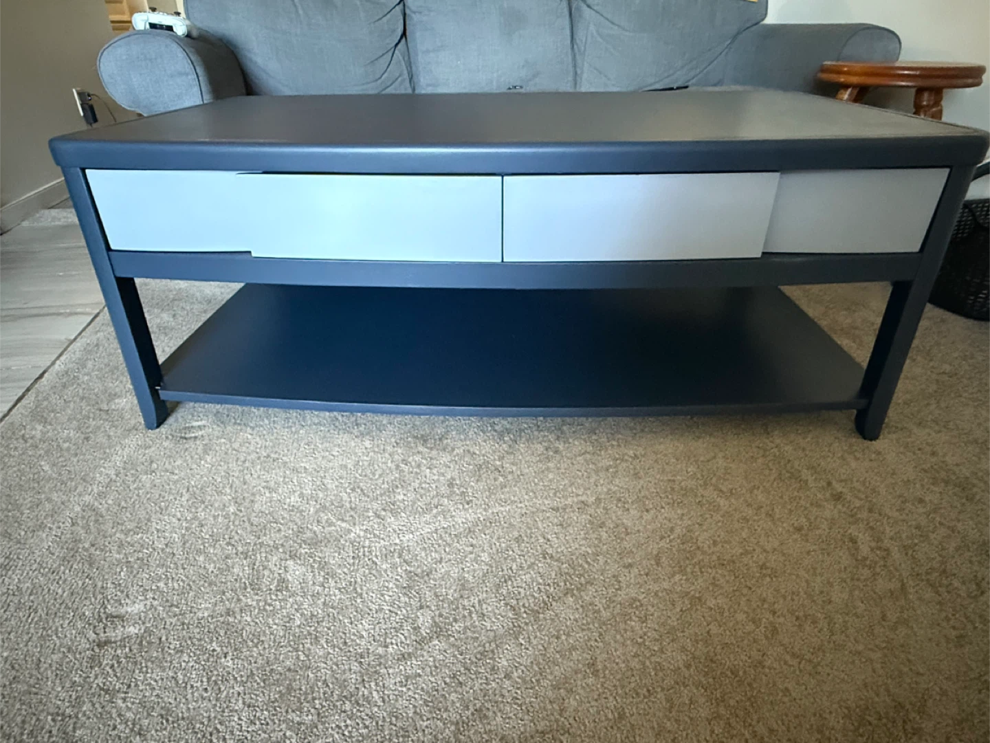 Cobalt Blue & Grey Coffee Table - photo 2