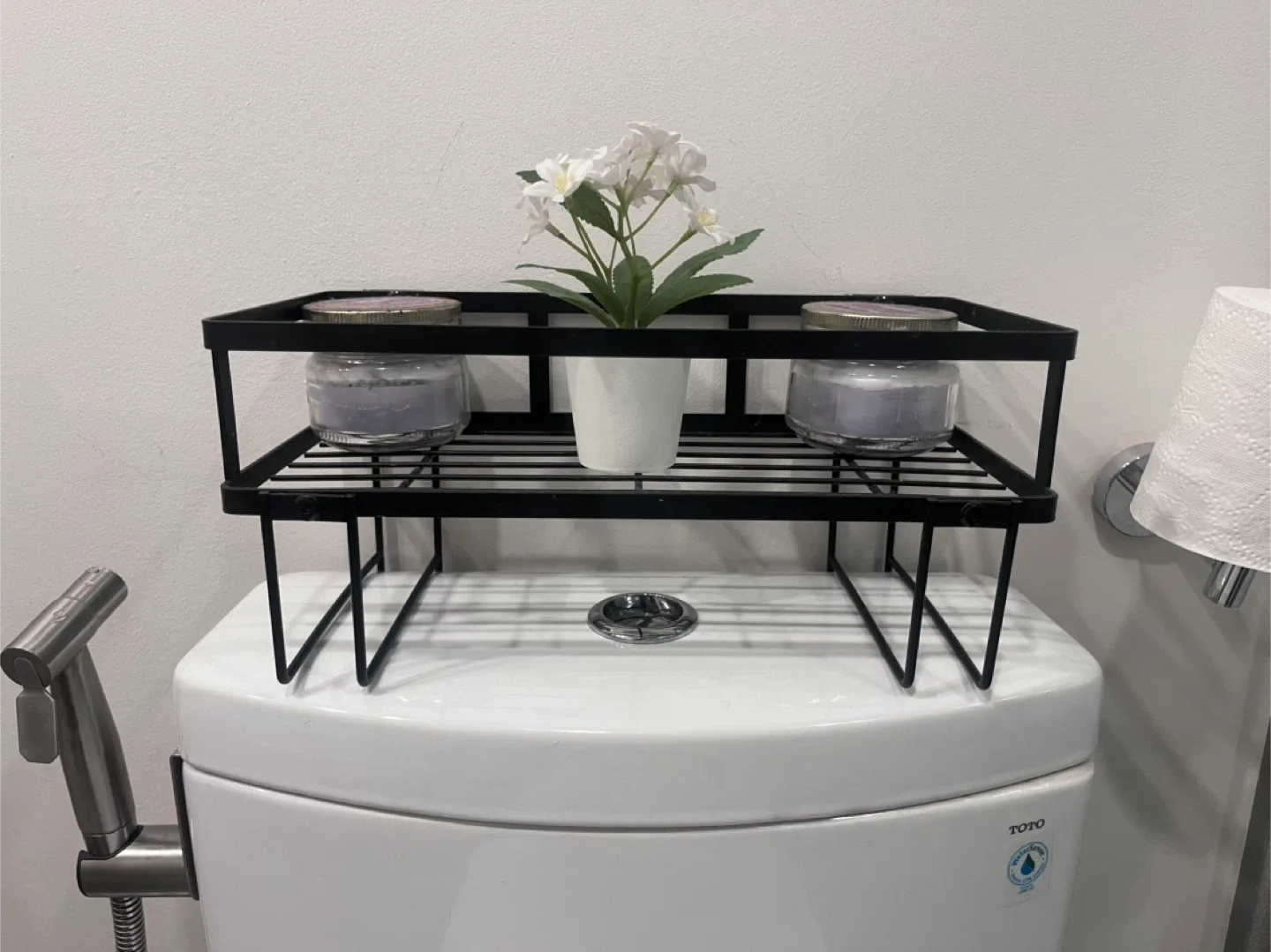 Black Over-the-Toilet Storage Shelf thumbnail