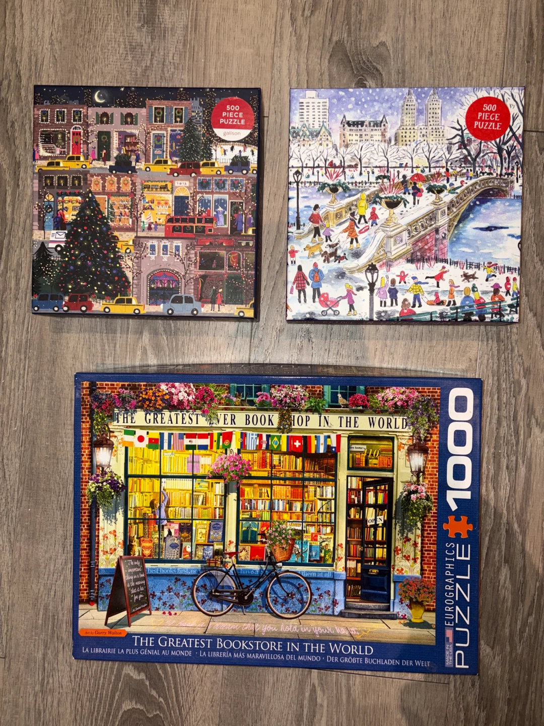 Puzzles: 500, 1000 Piece