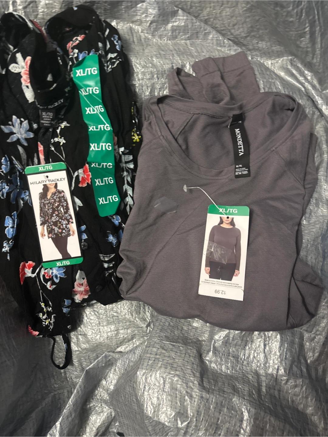 2 pairs Hilary Radley & Mondetta Top XL/TG - New with Tags!