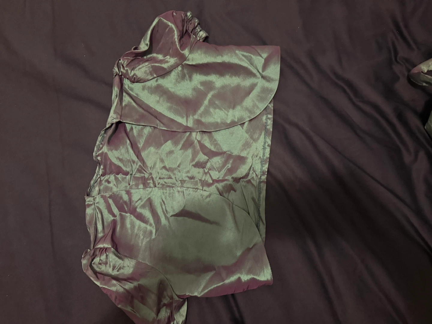 Greyish-Purple Dress with Teal Accents - photo 5