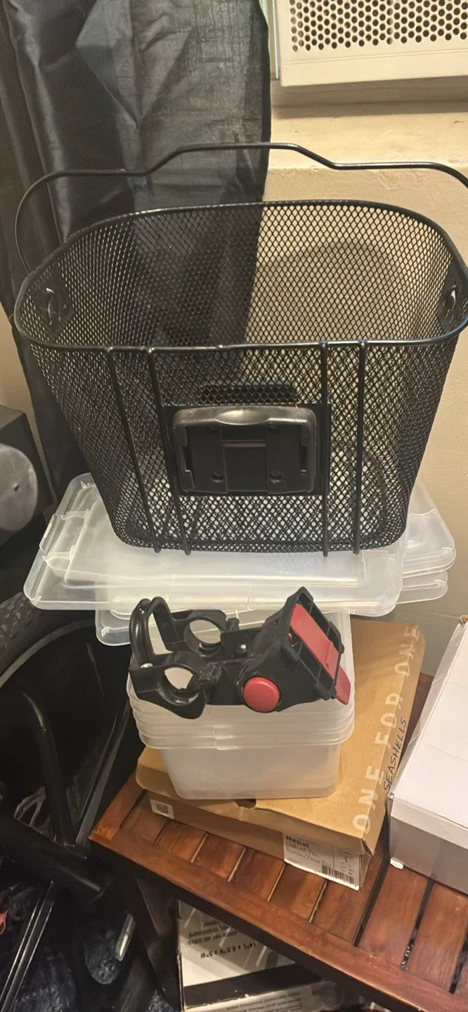Black Wire Bicycle Basket thumbnail