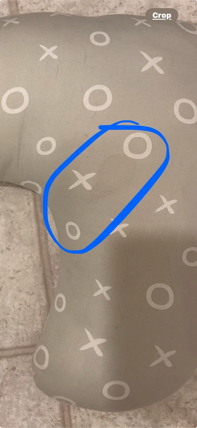 Boppy Pillow - Grey with White XO Pattern image indicator(2)