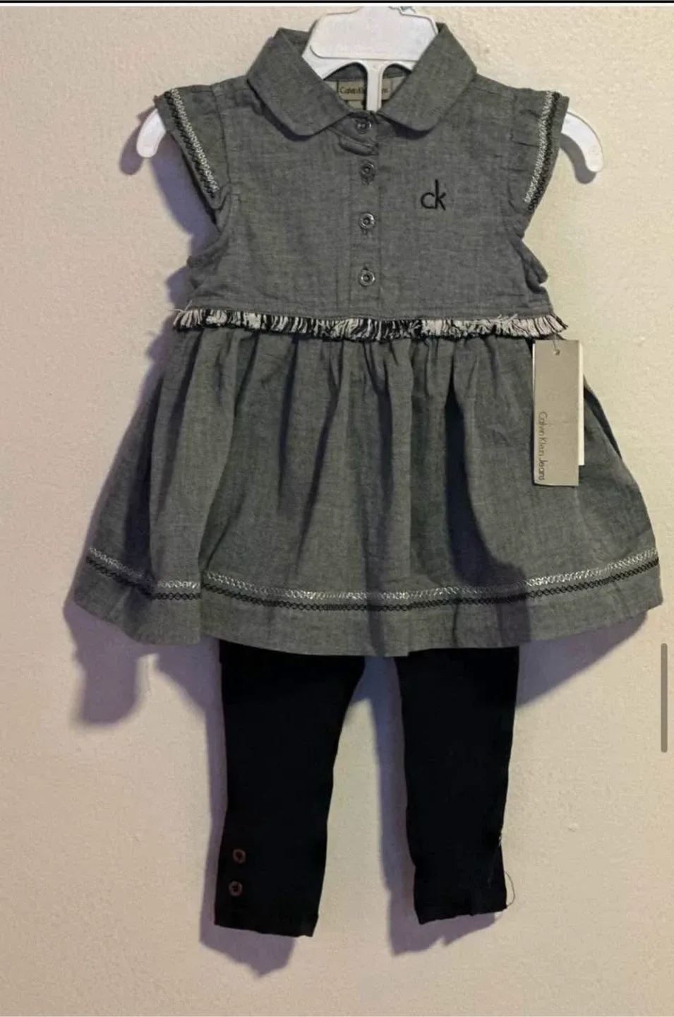 GIRLS  2PC LEGGINGS SUIT (SIZE:18 MONTHS) thumbnail