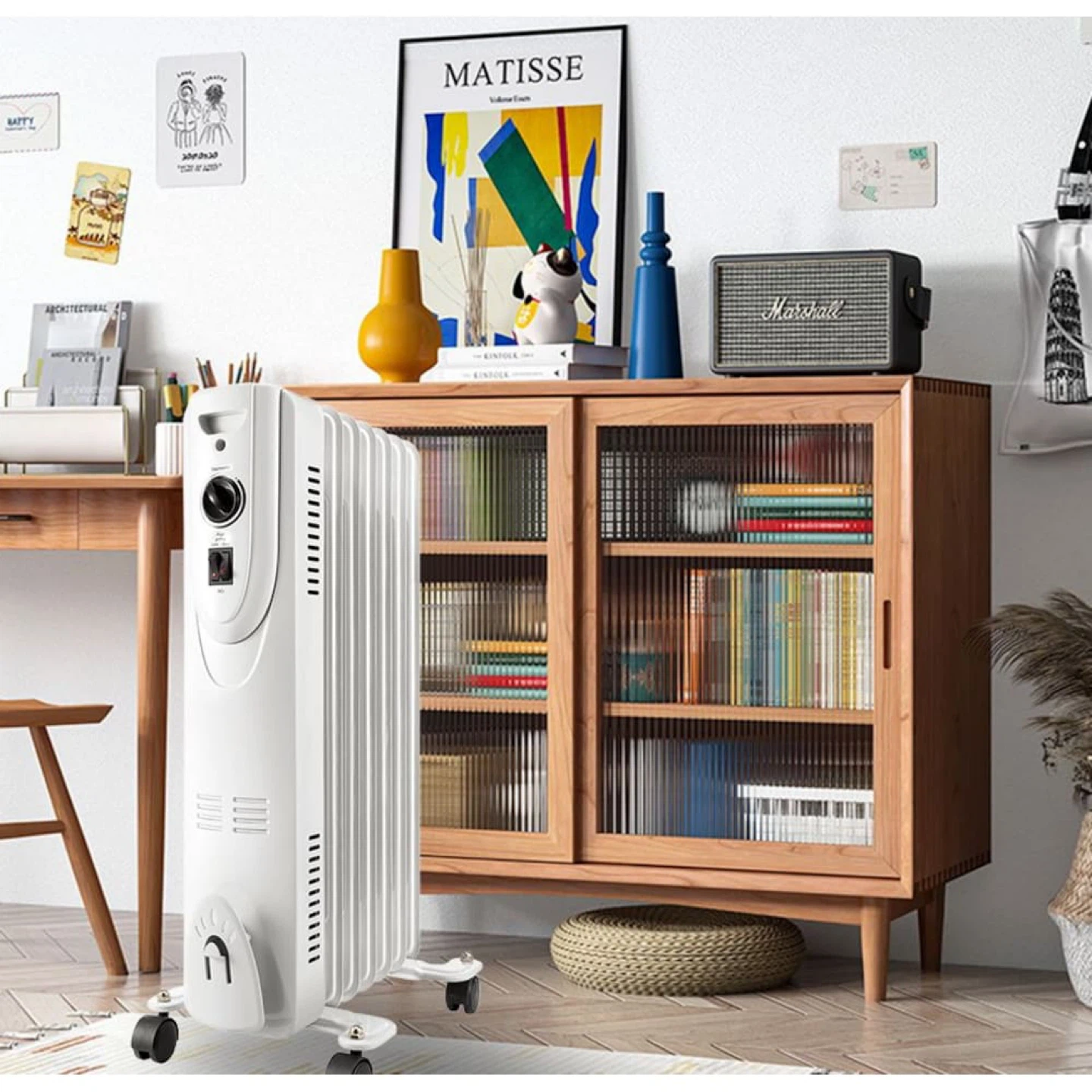 White Oil-Filled Radiator Heater - photo 2