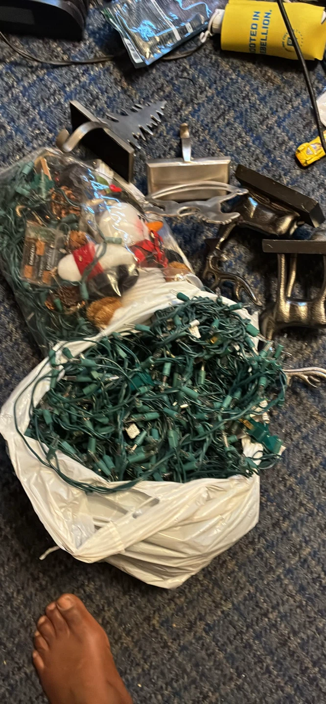 Christmas Lights and Stocking Holders