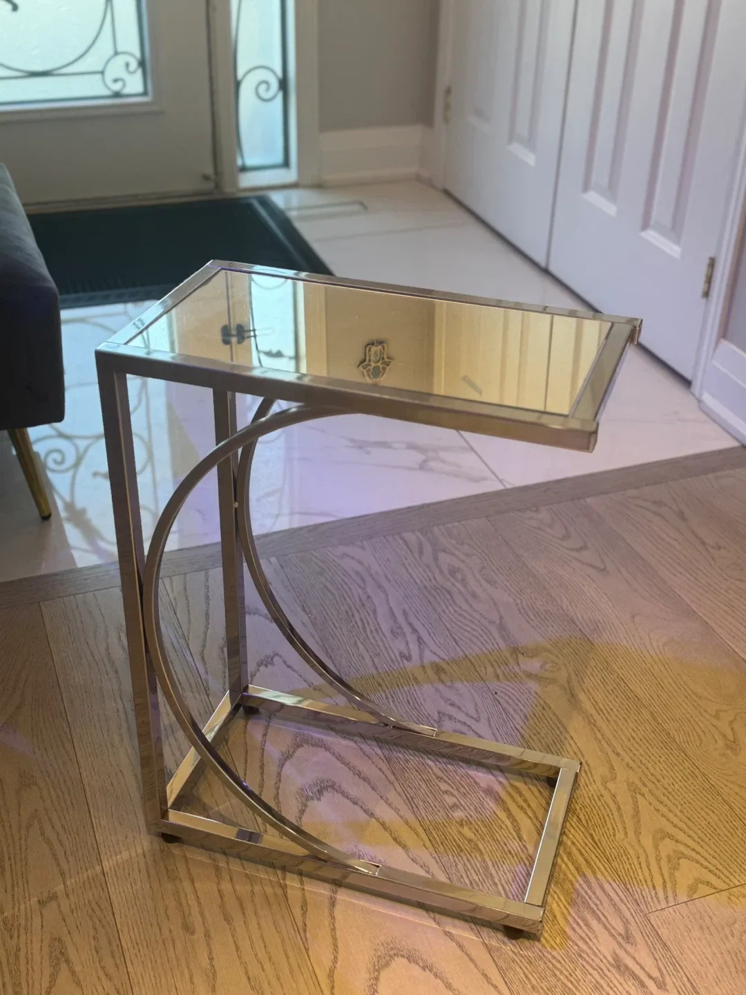Chrome & Glass C Side Table image indicator(2)