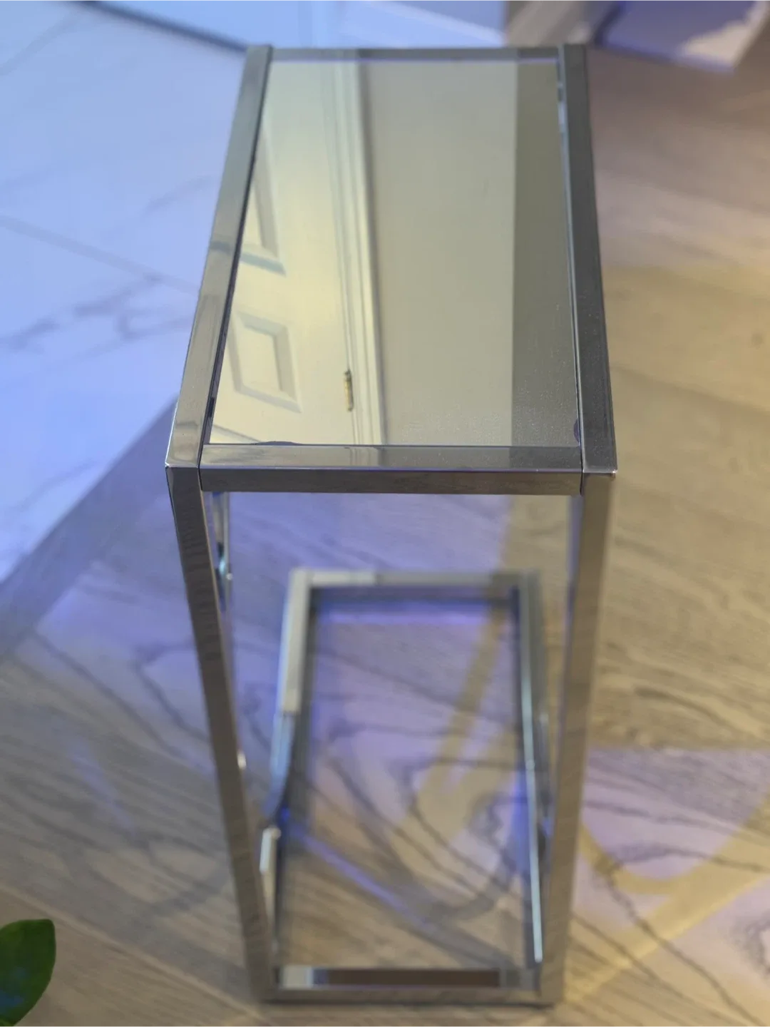Chrome & Glass C Side Table image indicator(6)