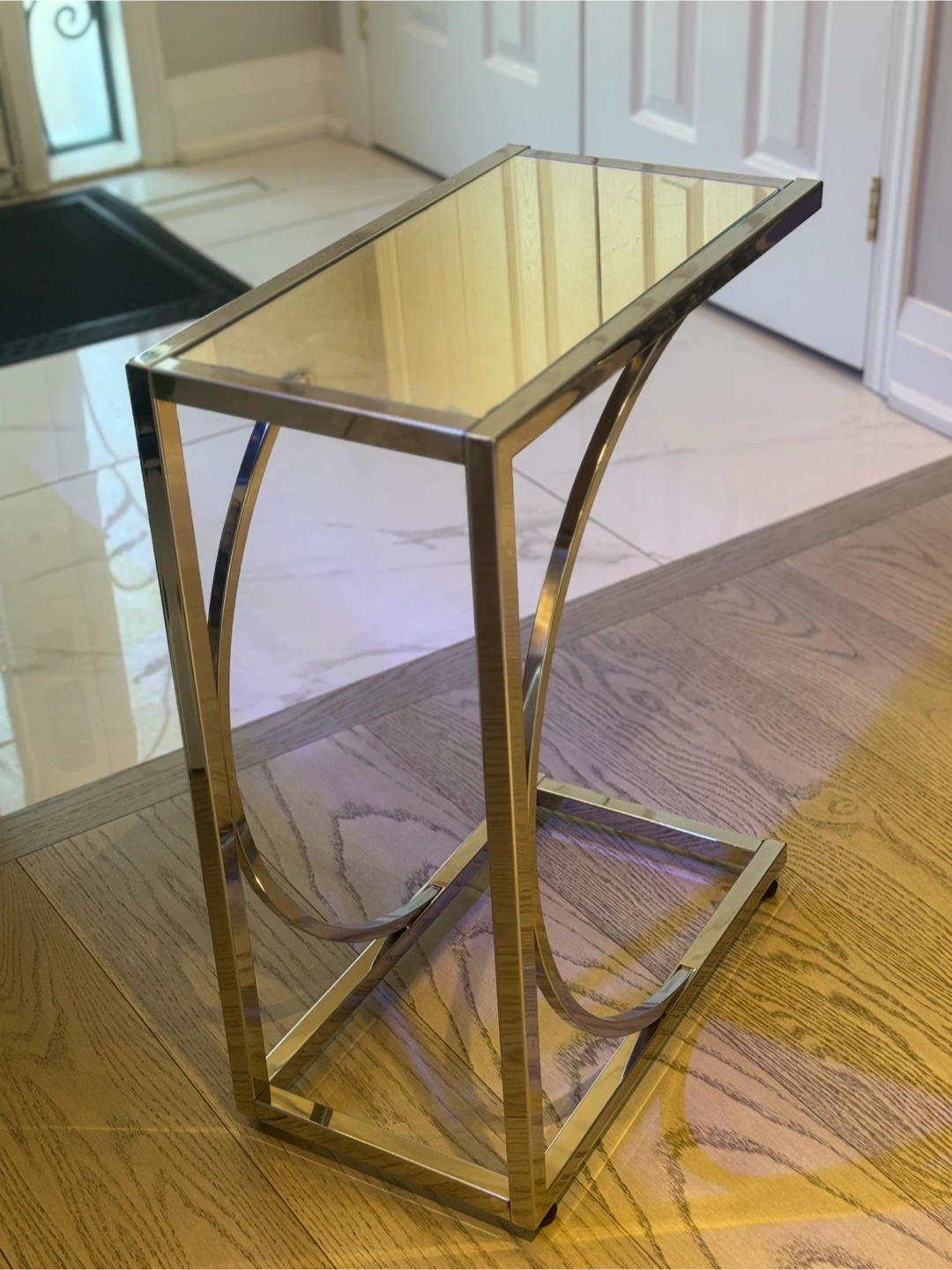 Chrome & Glass C Side Table - photo 4