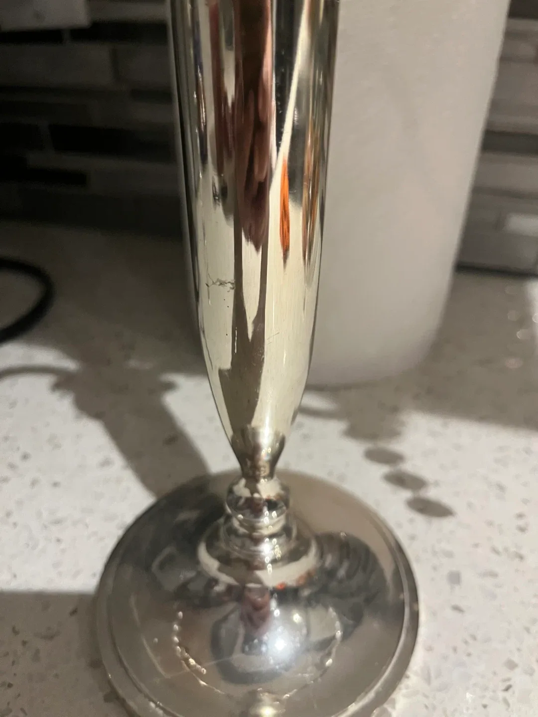 Silver Coloured Candlestick Holder image indicator(2)