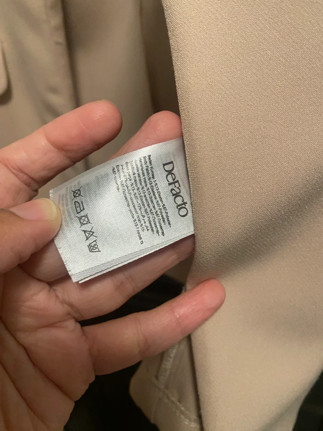 DeFacto Beige Blazer - Size Small image indicator(5)