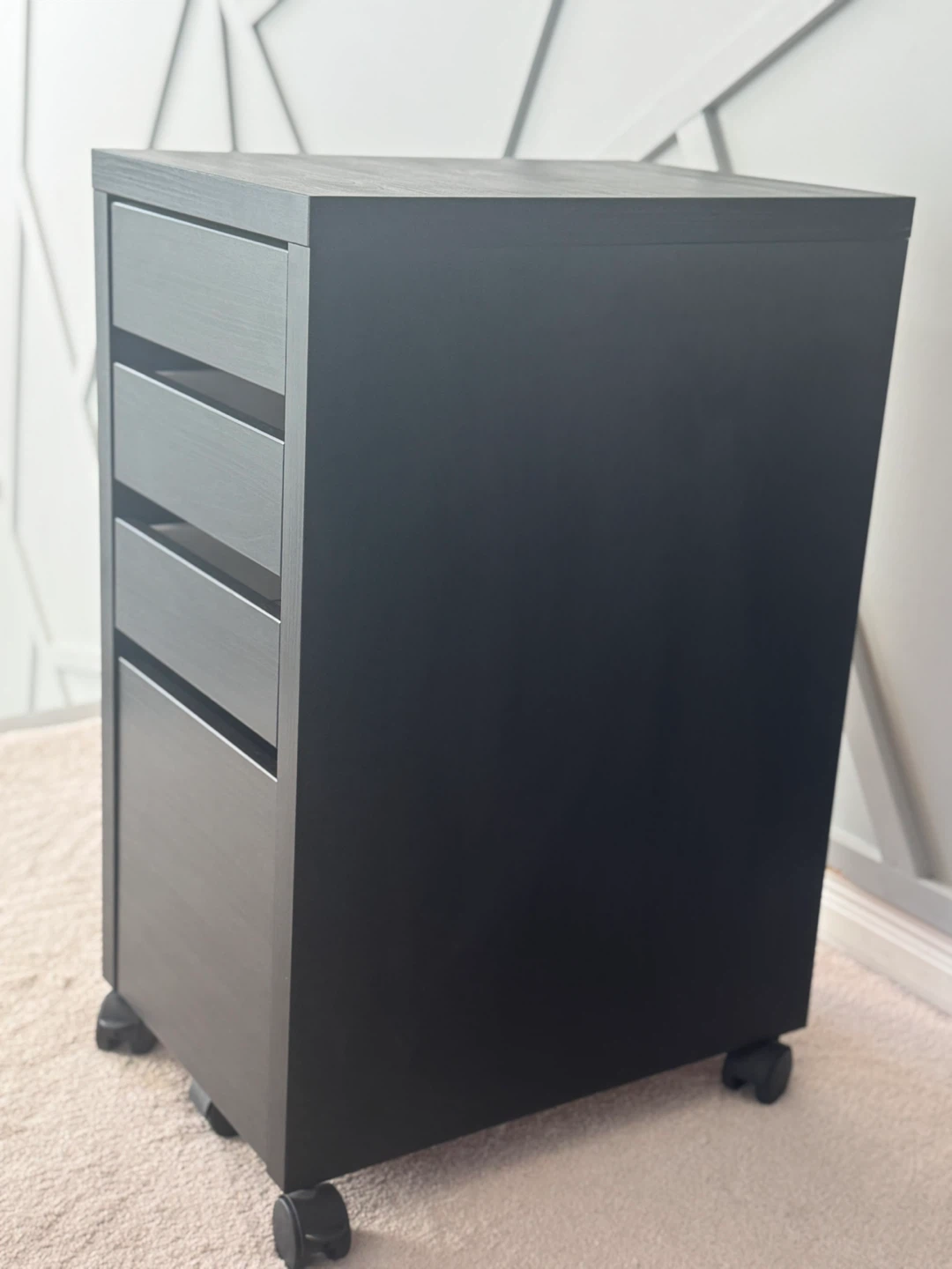 Black-Brown Drawer Unit on Casters - photo 5