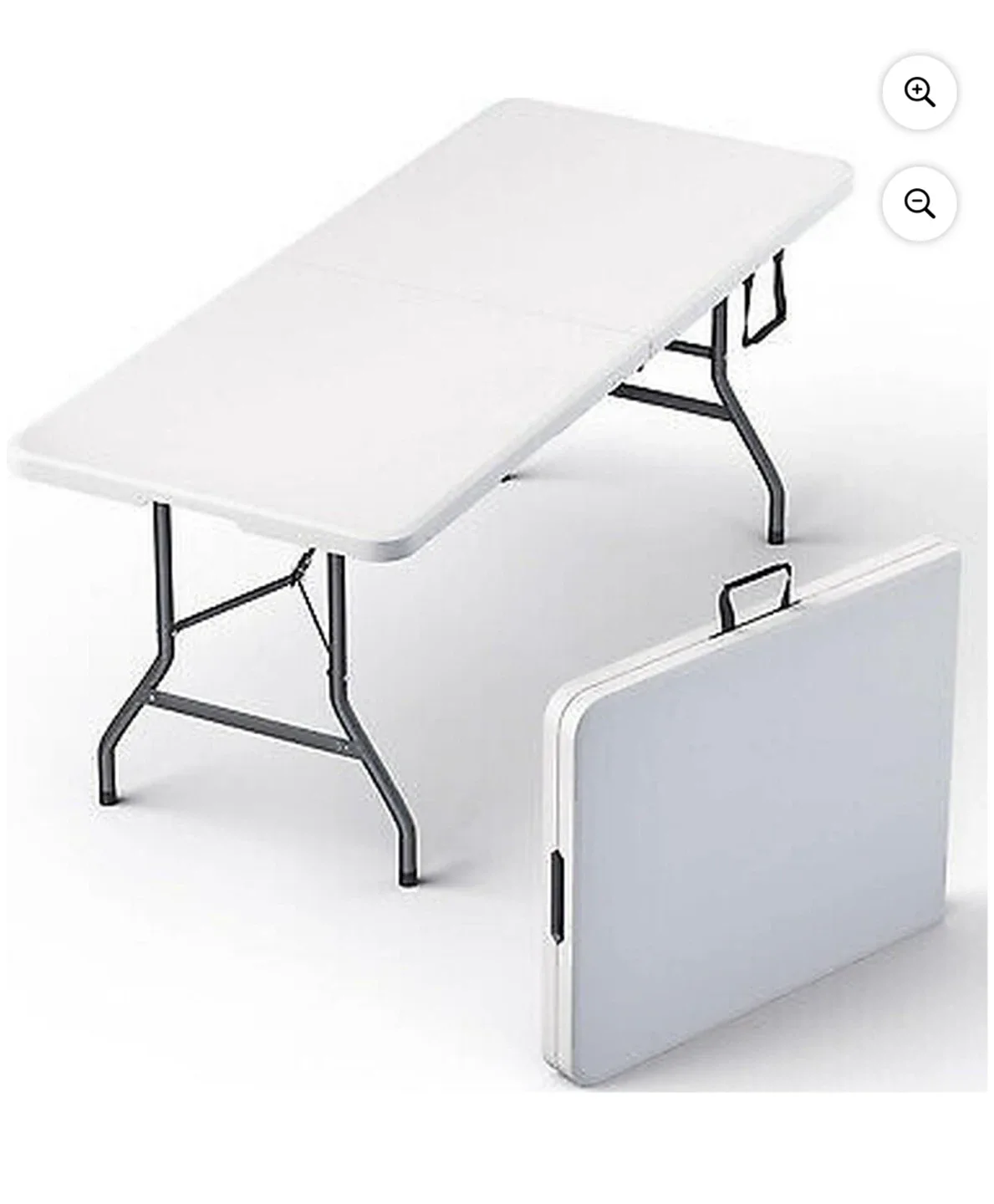 Folding Table 6 ft & 4 Chair Set - Portable & Stackable