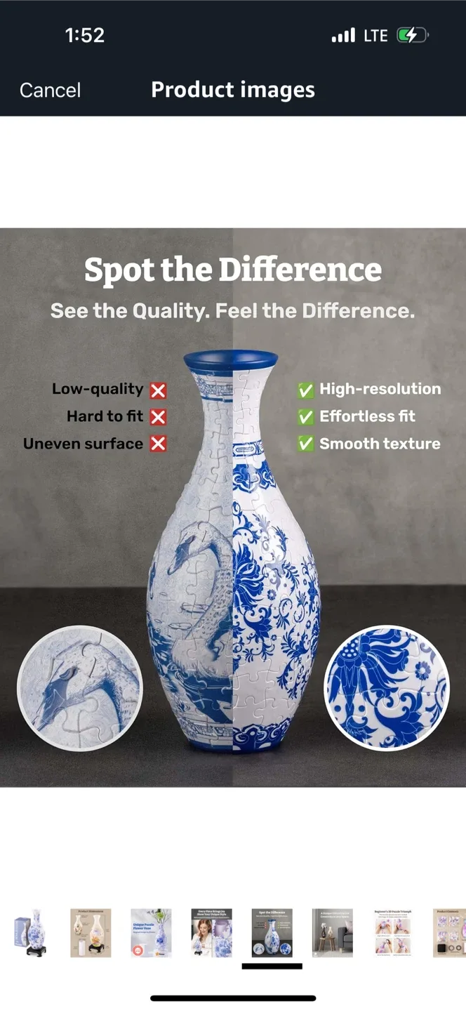 Pintoo Puzzle Vase - Blooming Season - Classic Size image indicator(4)