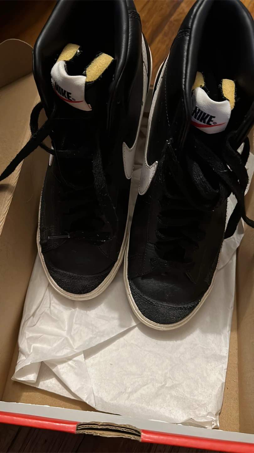 Nike Blazer Mid '77 Black/White Sneakers - photo 2