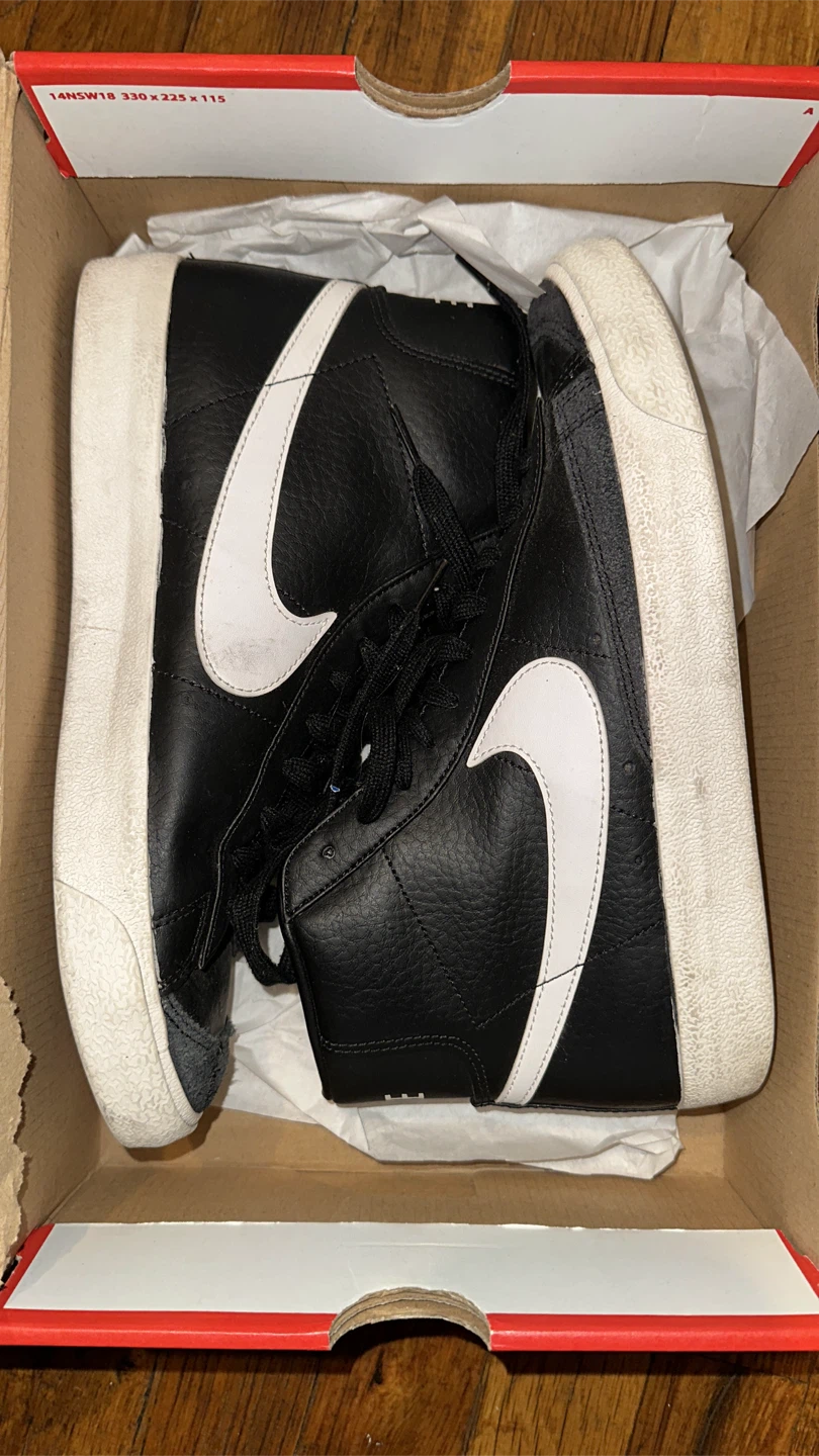 Nike Blazer Mid '77 Black/White Sneakers - photo 3