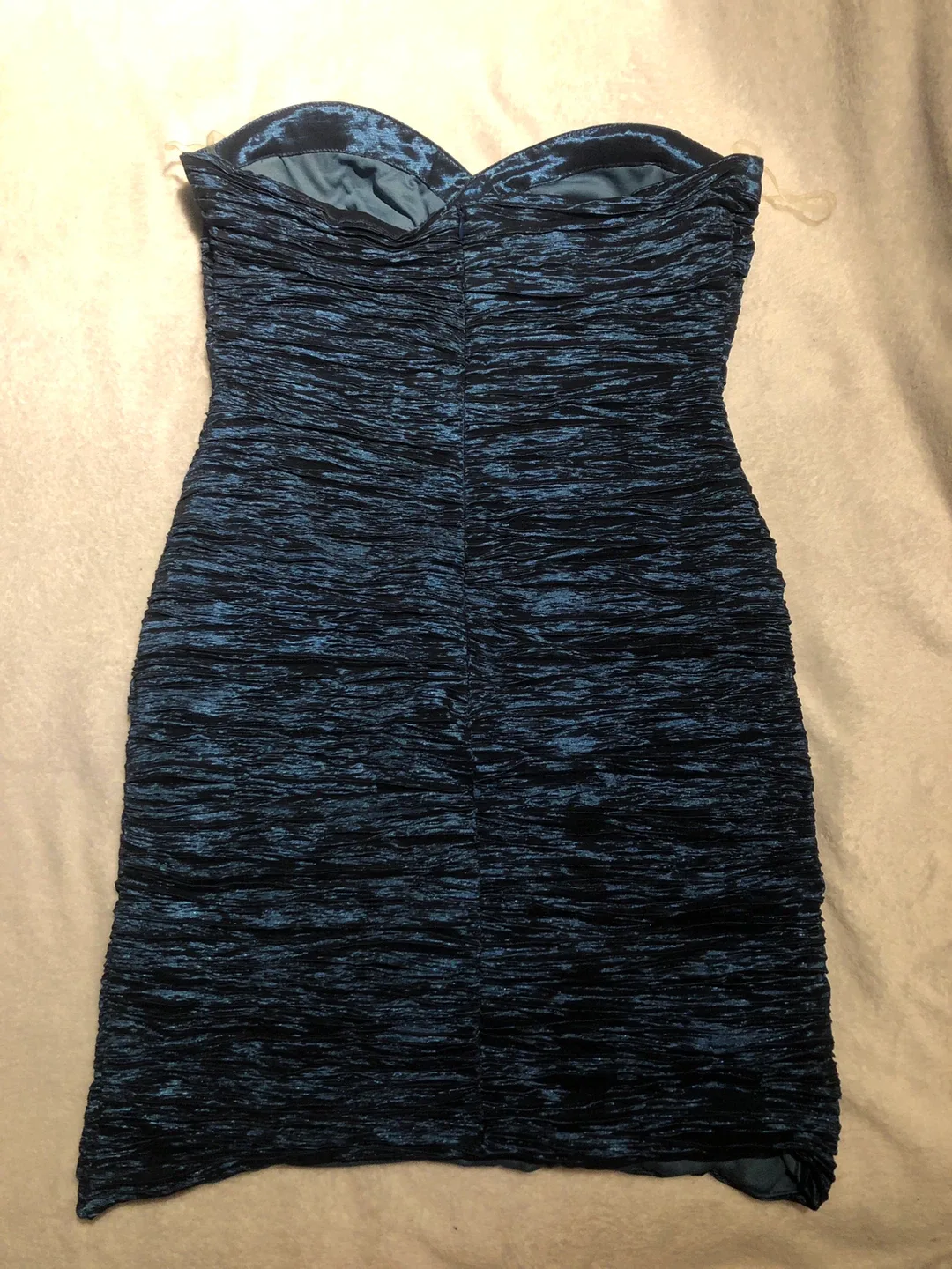 Blue Strapless Dress image indicator(2)