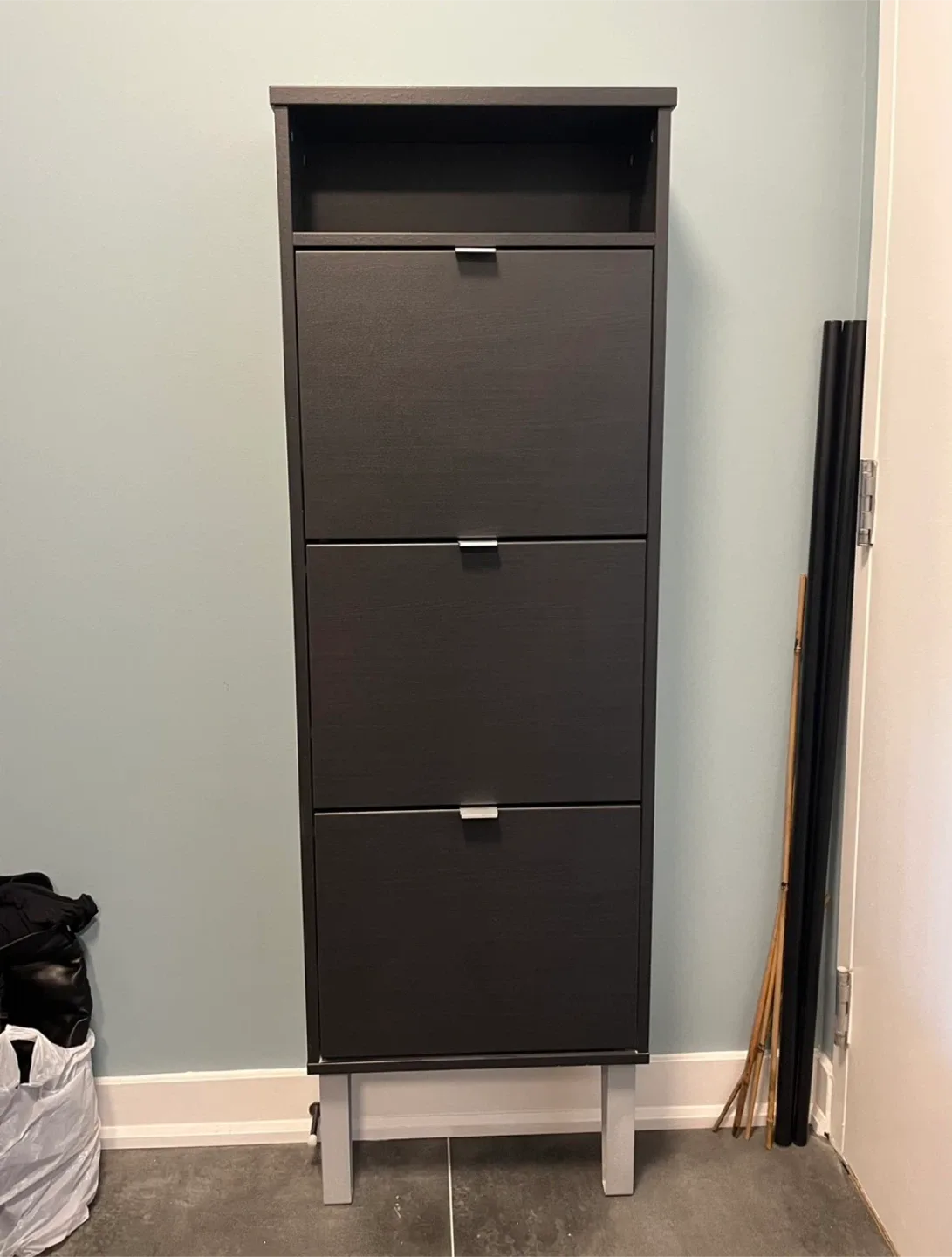 IKEA Skär shoe cabinet - Dark gray thumbnail