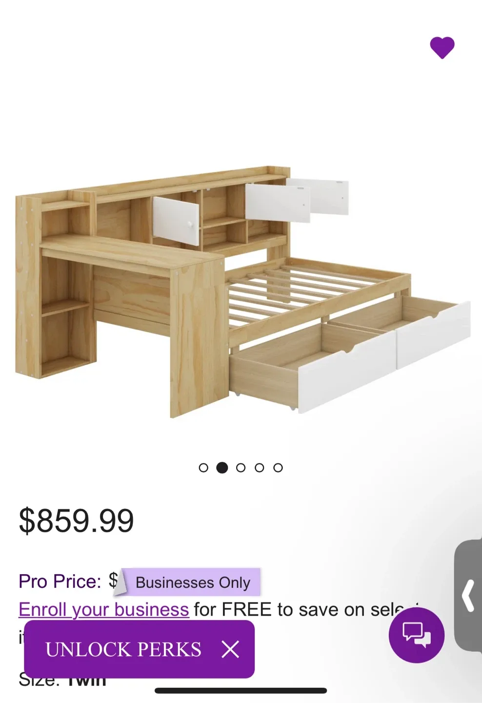 Three months use Latitude Run® Twin Wooden L-Shape bed image indicator(8)