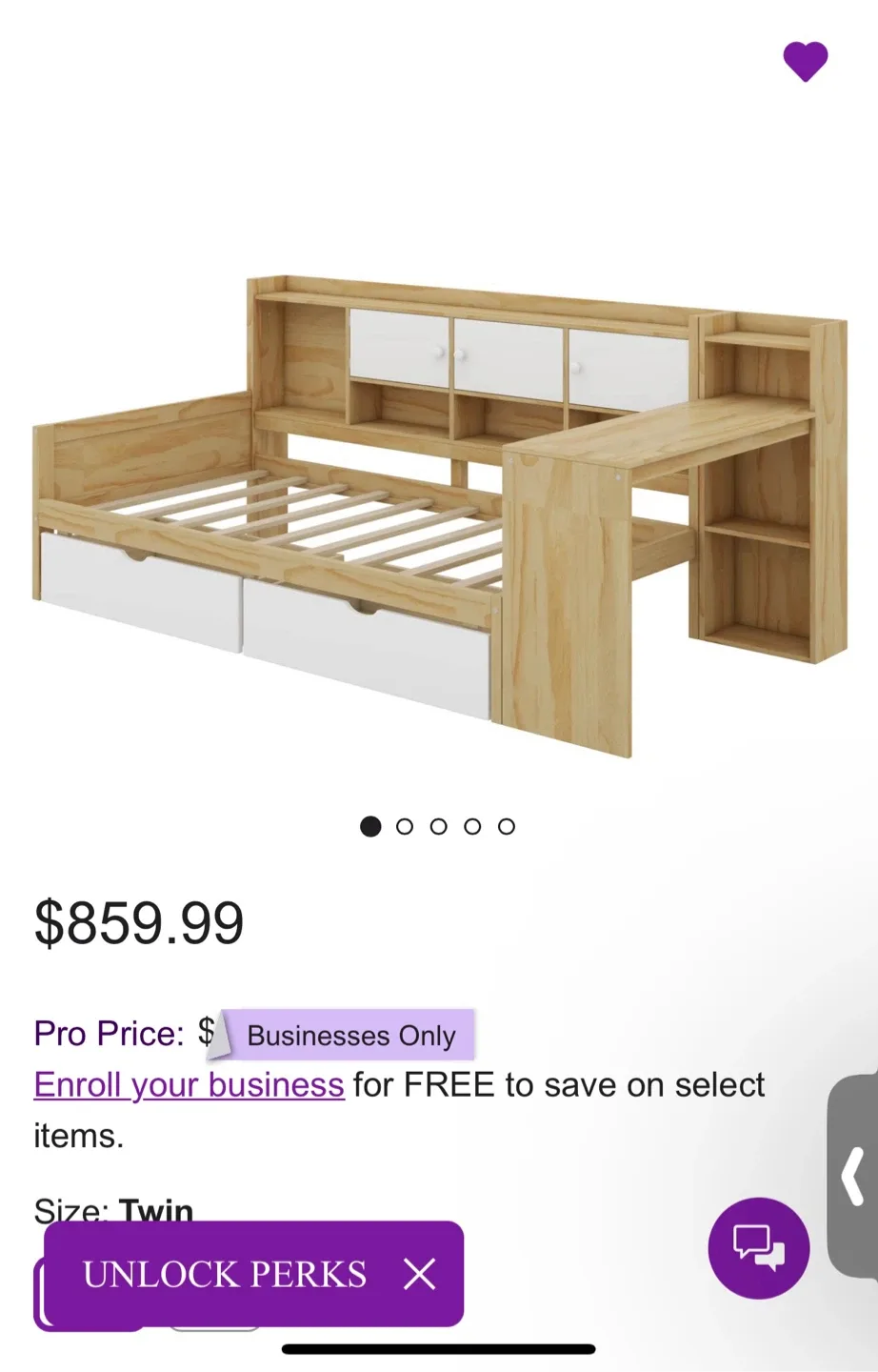 Three months use Latitude Run® Twin Wooden L-Shape bed image indicator(9)