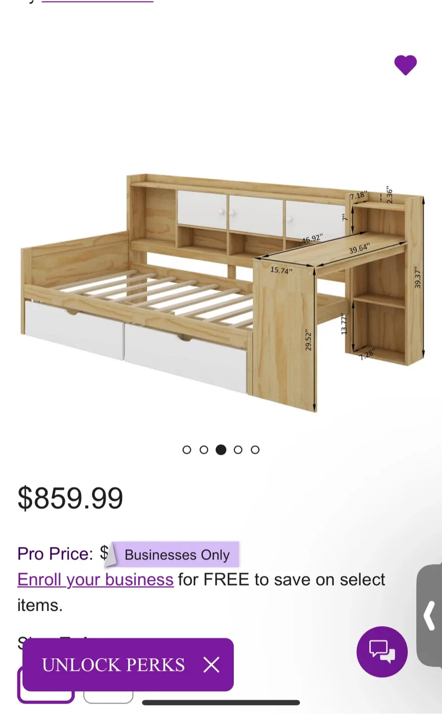 Three months use Latitude Run® Twin Wooden L-Shape bed image indicator(6)