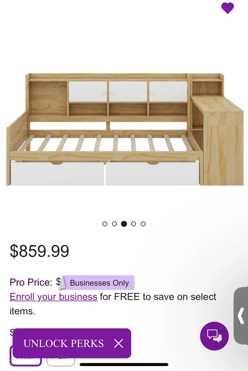 Three months use Latitude Run® Twin Wooden L-Shape bed image indicator(4)