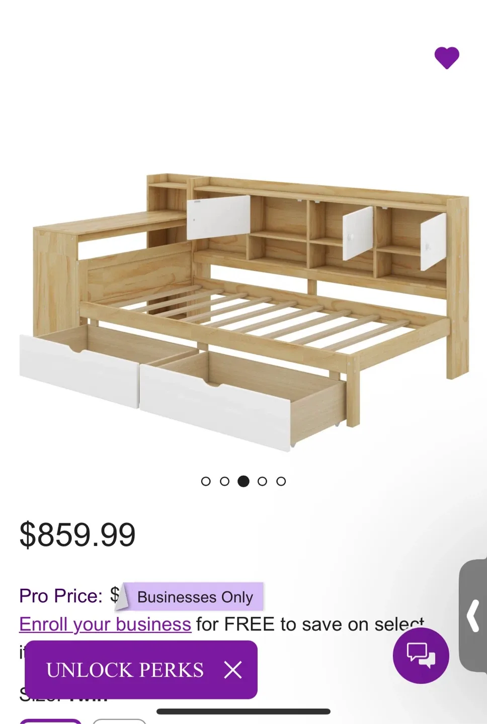 Three months use Latitude Run® Twin Wooden L-Shape bed image indicator(3)
