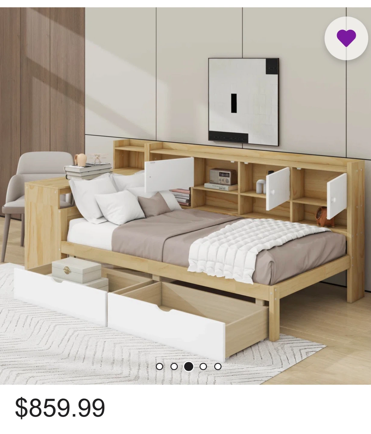 Three months use Latitude Run® Twin Wooden L-Shape bed