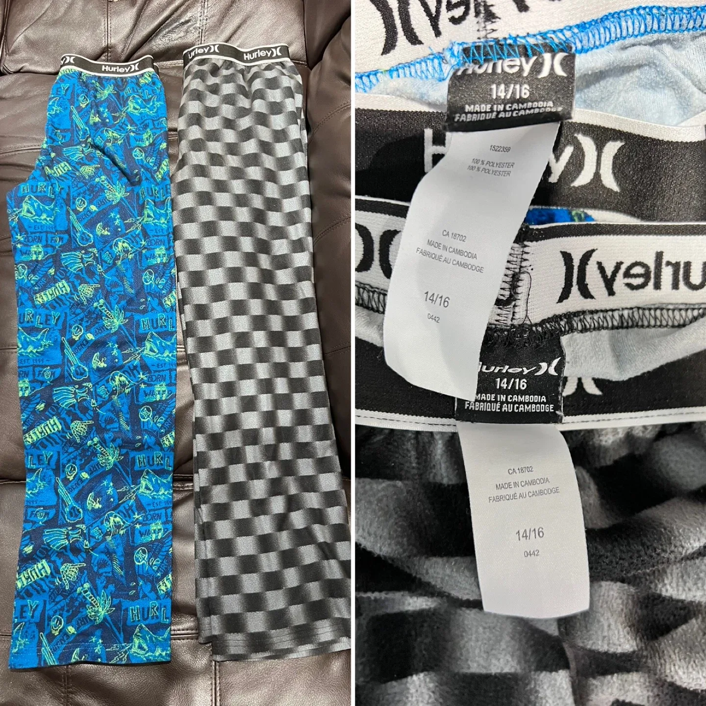 Boys' Size XL/TG (14/16) Pajama Pants - 3 Pairs thumbnail