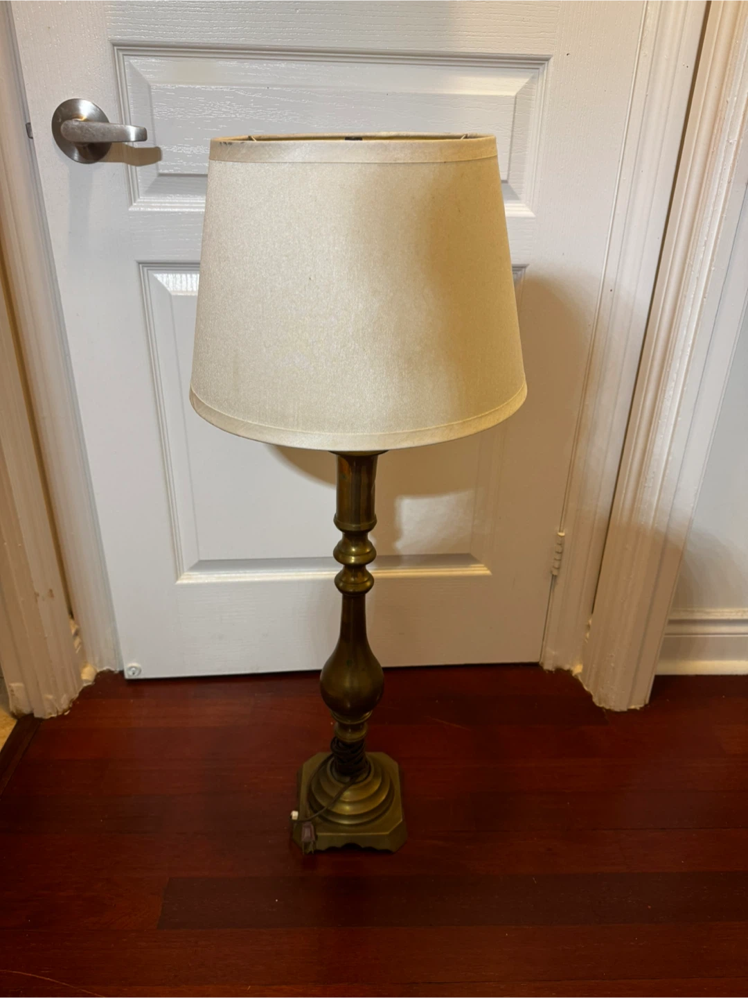 Vintage Brass Finish Floor Lamp