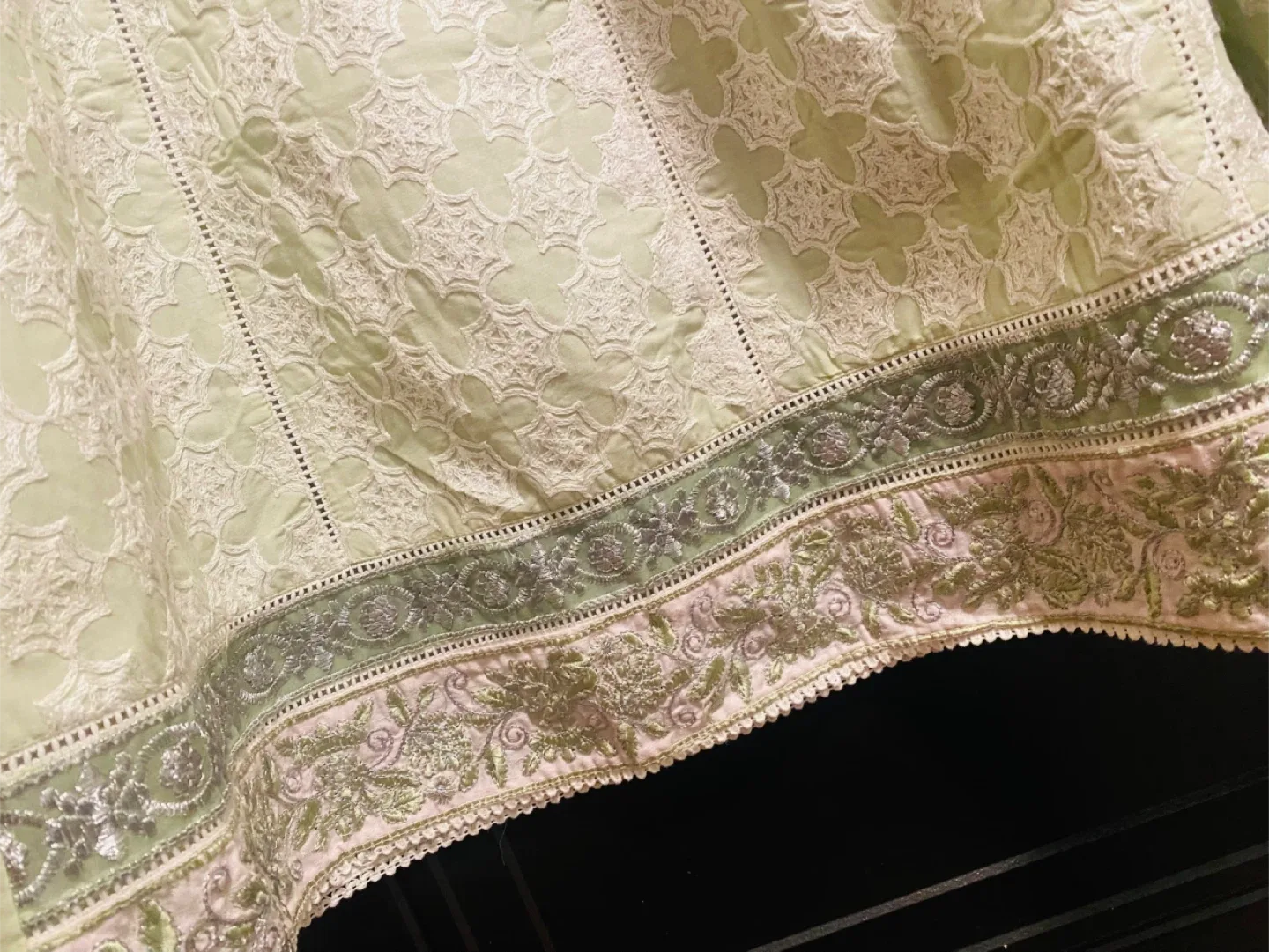 Bin Zehra Light Green Embroidered Dress - Size Small image indicator(5)