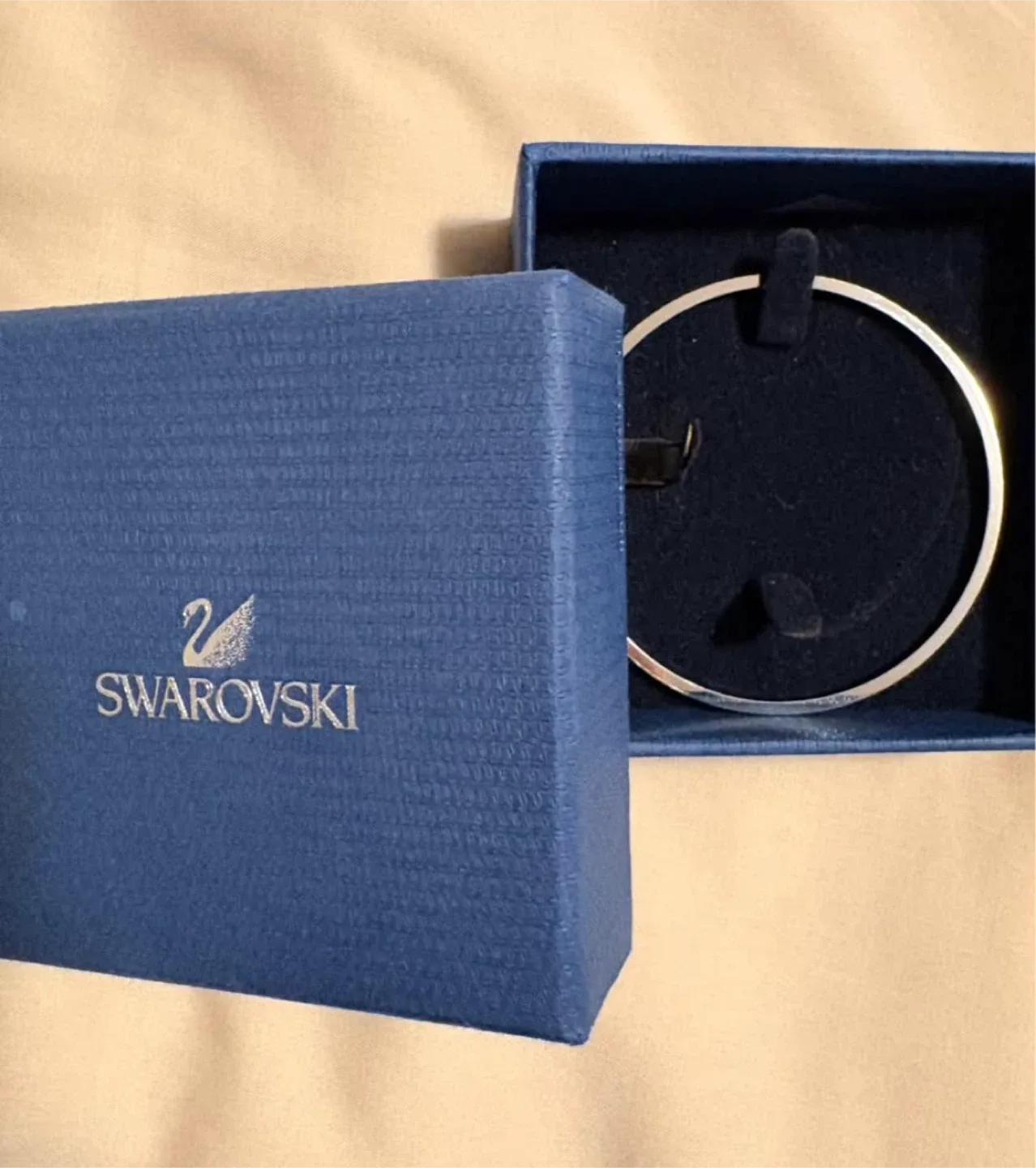Swarovski Stone Bangle Bracelet, Blue image indicator(3)