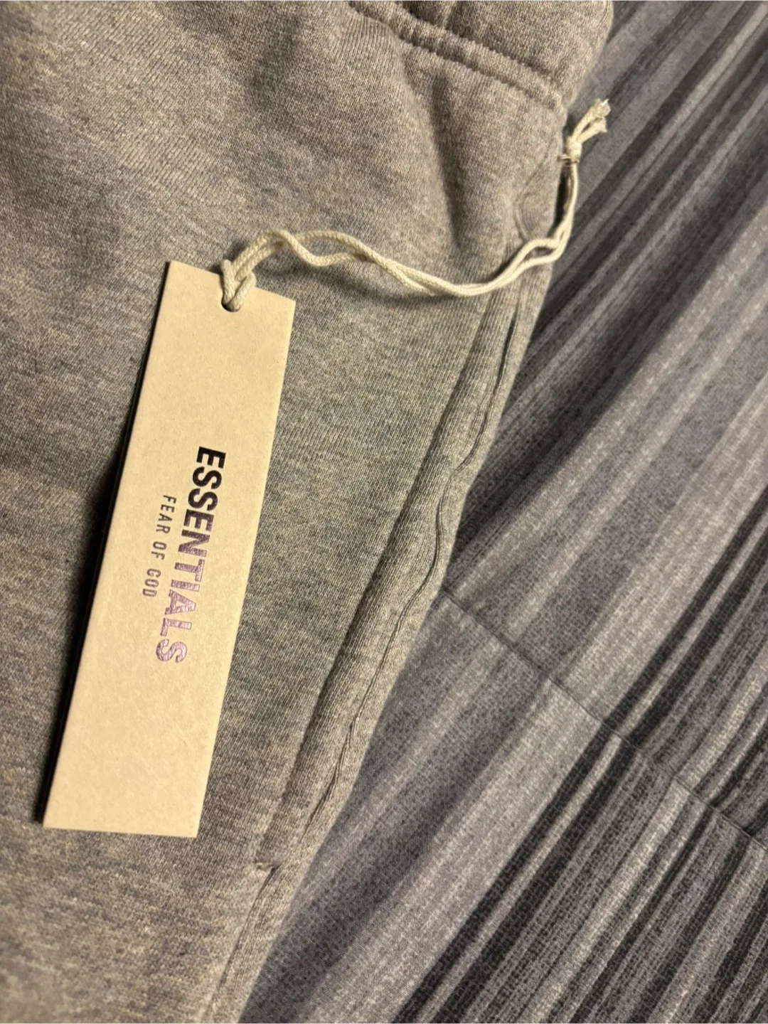 Essentials Fear of God Grey Sweatpants - Size Small image indicator(5)