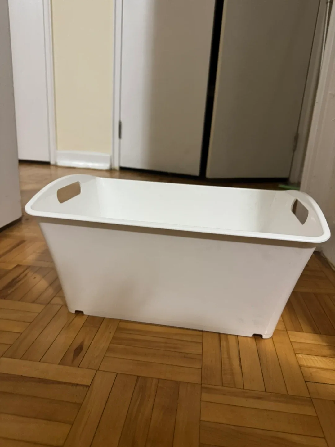 White Storage Basket Bin image indicator(3)