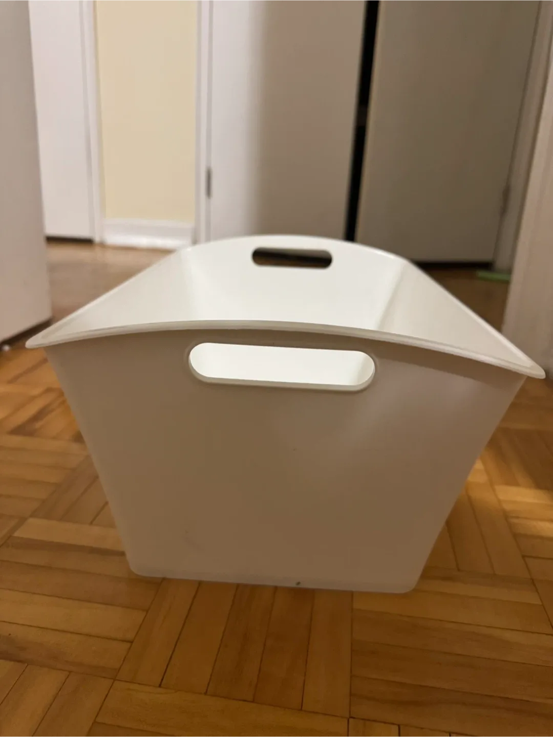 White Storage Basket Bin image indicator(2)