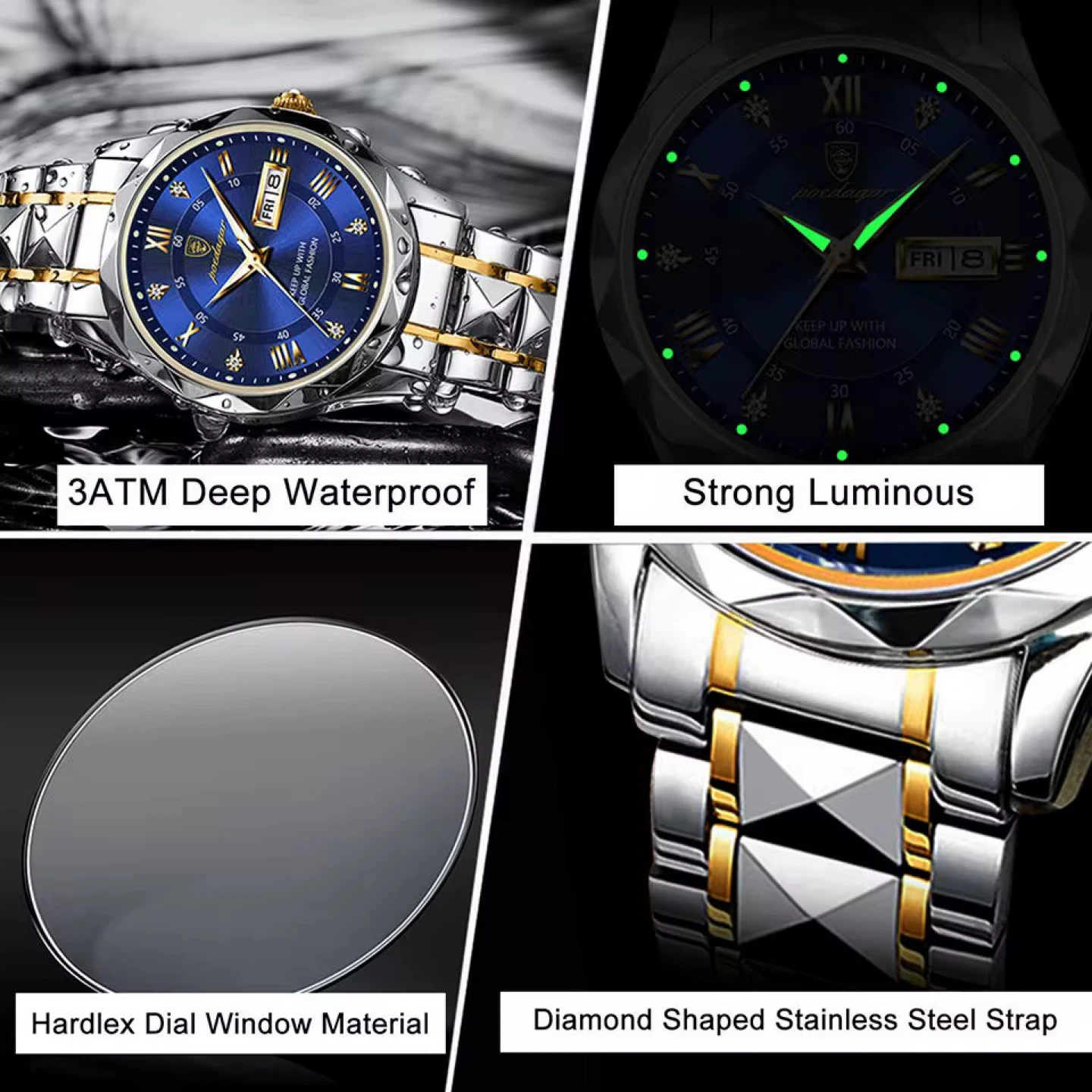 New Waterproof Glow Mens Watch Fashion Watch - photo 4