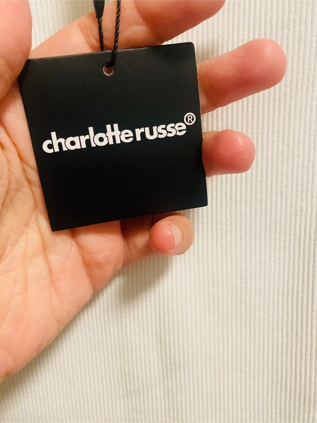 Brand New Charlotte Russe White Skirt - Size L image indicator(3)