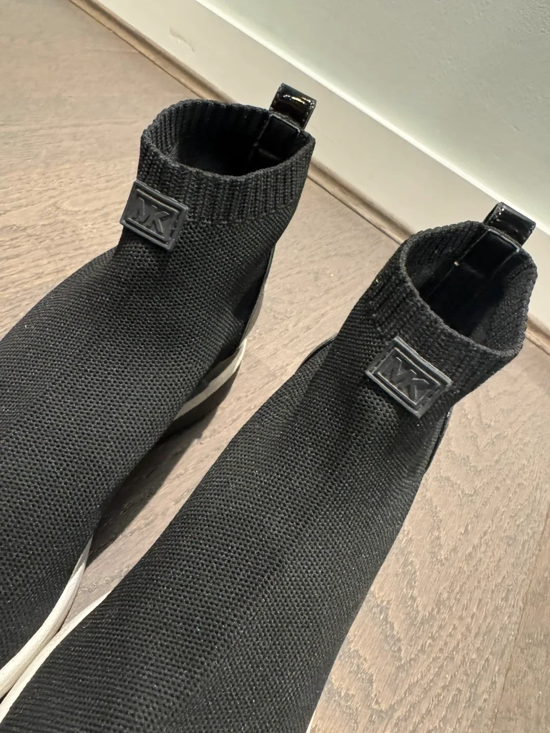 Michael Kors Black Knit Sock Sneakers image indicator(2)