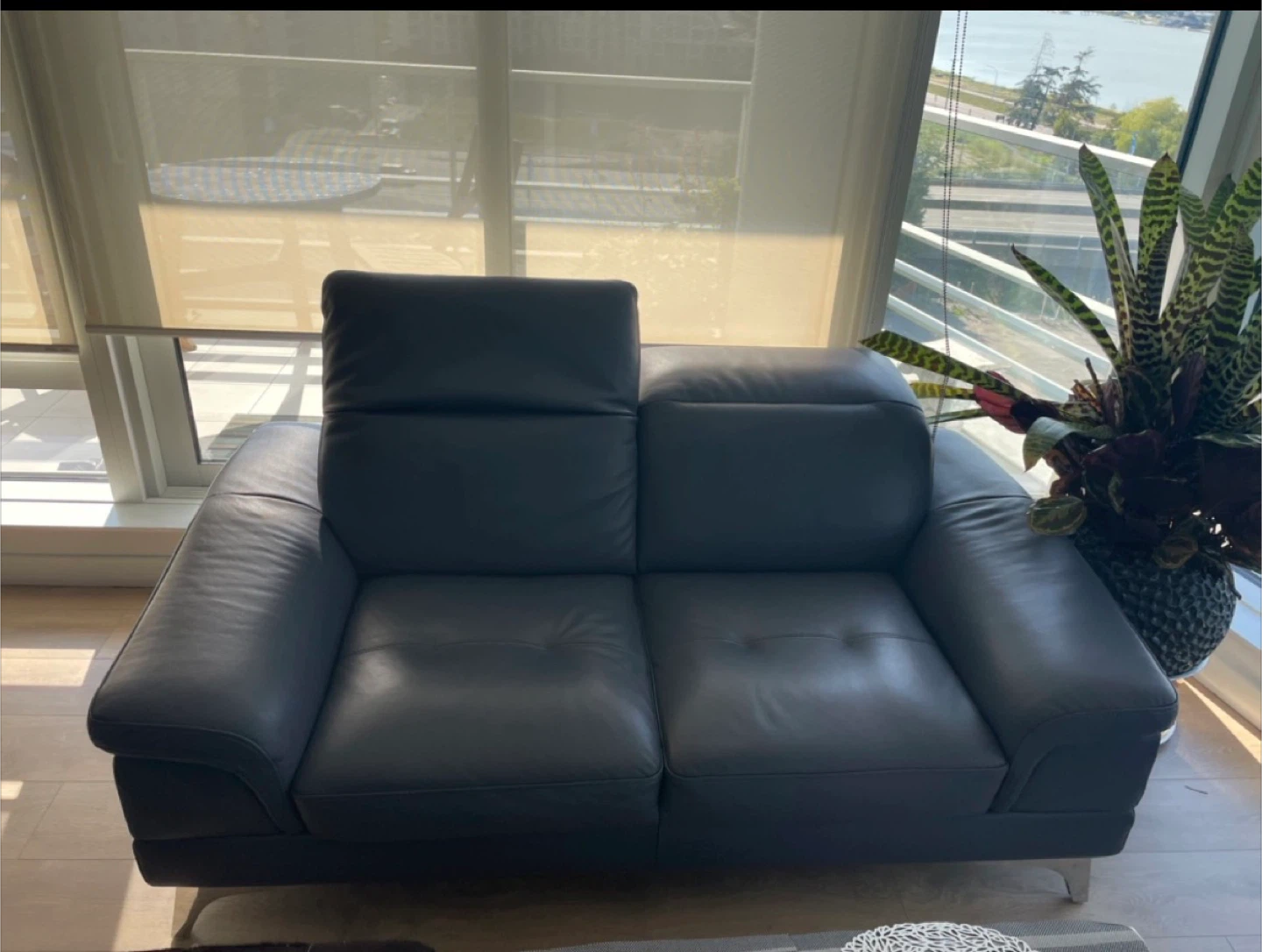 Dark Grey 2-Seat Sofa